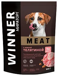 Корм для собак МИРАТОРГ Мит с нежной телятиной для собак мелких пород 500г