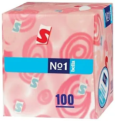 Салфетки БЕЛЛА №1 карт/уп 100шт