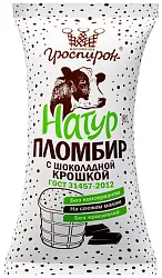 Мороженое ГРОСПИРОН Пломбир шоколадная крошка бзмж 83г
