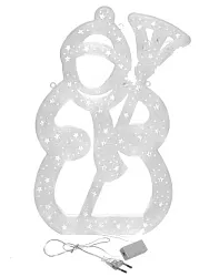 Фигурка светодиодная СЕРПАНТИН Снеговик 40см мультицвет арт.196-076