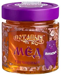 Мед ПОТАПЫЧЪ натуральный гречишный ст/б 250г