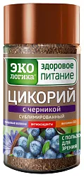 Цикорий ЭКОЛОГИКА с черникой ст/б 85г
