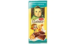 Шоколад КРАСНЫЙ ОКТЯБРЬ Аленка с начинкой карамель с печеньем 87г