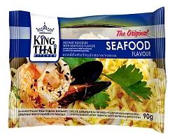 Лапша б/п КИНГТАЙ морепродукты м/у 90г