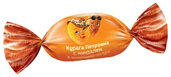 Конфеты Курага Петровна с миндалем в глазури конфеты весовые