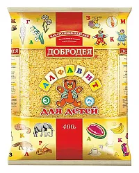 Мак.изделия ДОБРОДЕЯ Алфавит м/у 400г