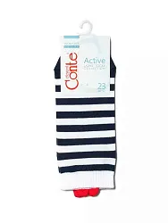 Носки женские КОНТЕ Актив бело-темно-синие р.23 арт.223