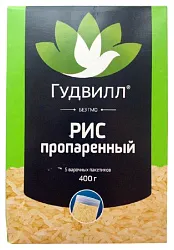 Рис ГУДВИЛЛ обработанный паром карт/уп 5*80г