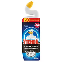 Чистящее средство ТУАЛЕТНЫЙ УТЕНОК Видимый Эффект для ванной и туалета 900мл