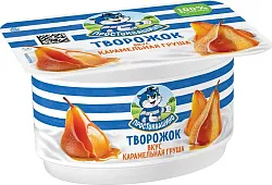 Творожок ПРОСТОКВАШИНО Карамельная груша бзмж 3.6% 110г