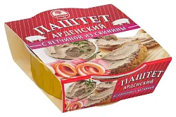 Паштет ХАНГРОУ Арденский с ветчиной из свинины л/у 90г