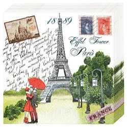 Салфетки НЬЮ ЛАЙН Париж 33*33см 2сл 20шт