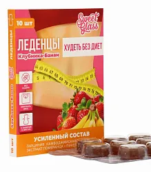 Леденцы РАДОГРАД Худеть без диет со вкусом клубника банан