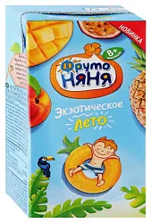 Сок ФРУТОНЯНЯ смесь фруктов неосветленный 0.2л