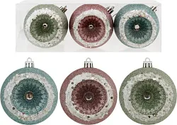 Набор елочных шаров ТАМ-ТАМ Драгоценный Д8см 3шт в ассортименте арт.SY23QJHB-295