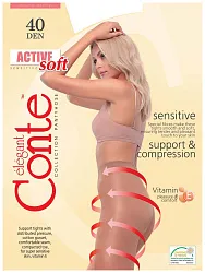 Колготки КОНТЕ СПА Актив Софт 40ден неро 3