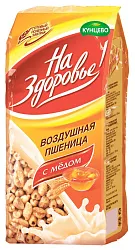 Хлопья НА ЗДОРОВЬЕ! воздушная пшеница мед м/у 175г