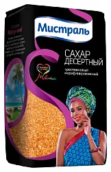 Сахар МИСТРАЛЬ Десертный тростниковый м/у 900г