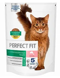 Корм для кошек ПЕРФЕКТ ФИТ с лососем для стерилизованных 650г
