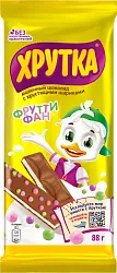 Шоколад ХРУТКА ФруттиФан фруктовый микс банан 82г