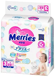 Подгузники МЕРРИС 6-11кг M 22шт