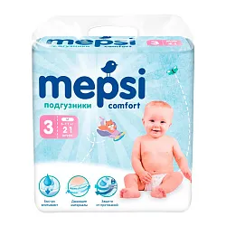 Подгузники МЕПСИ 6-11кг 21шт
