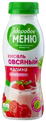 Кисель ЗДОРОВОЕ МЕНЮ овсяный малина 250мл