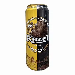 Пиво ВЕЛКОПОПОВЕЦКИЙ КОЗЕЛ Резаное светлое 4.7% ж/б 0.45л
