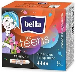 Тампоны БЕЛЛА Тинс супер плюс 8шт