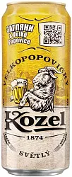 Пиво ВЕЛКОПОПОВЕЦКИЙ КОЗЕЛ светлое 4% ж/б 0.45л
