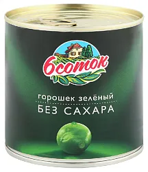 Горошек ШЕСТЬ СОТОК без сахара ж/б ключ 425г