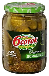 Огурцы ШЕСТЬ СОТОК по-домашнему ст/б 720мл