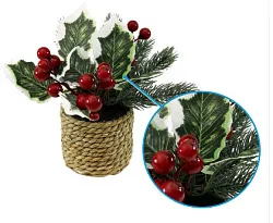 Букет хвойный ТАМ-ТАМ с ягодами и листьями в корзиночке арт.SYSPS-0924070