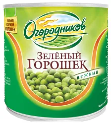 Горошек ОГОРОДНИКОВ зеленый ж/б 400г
