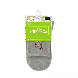 Носки детские ОМСА Кидс Кальцино Корги серые р.27-30 арт.21P73