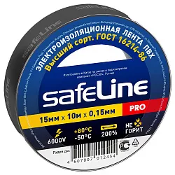 Изолента СЕЙФЛАЙН 15мм*10м черная