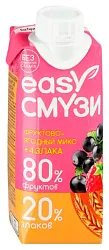 Коктейль САДЫ ПРИДОНЬЯ Изи Смузи банан груша черная смородина малина 0.25л