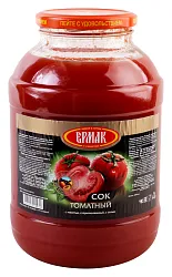 Сок ЕРМАК томат с мякотью ст/б 2л