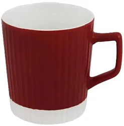 Кружка НАТАМ Рельеф кармин 350мл арт.ZPX223619-1