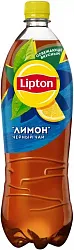 Чай ЛИПТОН черный лимон газированный 1л