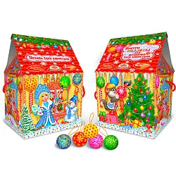 Новогодний подарок КФ ПЕНЗЕНСКАЯ Затейливые узоры карт/уп 450г