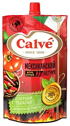Кетчуп КАЛЬВЕ Мексиканский с перцем табаско д/пак 350г