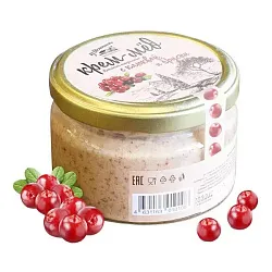 Крем-мед ИЗ ОВСЯННИКОВО Алтайский натуральный с брусникой и клюквой ст/б 200г