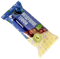 Батончик АБСОЛЮТ НАТУРЕ Воздушное тоффи черника 30г