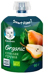 Пюре ГЕРБЕР органик груша м/у 90г