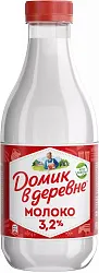 Молоко ДОМИК В ДЕРЕВНЕ пастер бзмж 3.2% 955г
