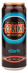 Напиток слабоалкогольный ТЕН СТРАЙК Дарк 7.2% ж/б 0.45л