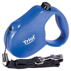 Поводок-рулетка ТРИОЛ Фьюжн М 5м до 25 кг трос новый механизм