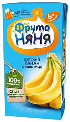 Нектар ФРУТОНЯНЯ банан 0.2л