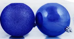 Набор елочных шаров ТАМ-ТАМ синий Д10см 2шт арт.SYQA-0124049-10-8